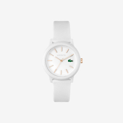 Women's Lacoste.12.12 White Silicone Strap Watch