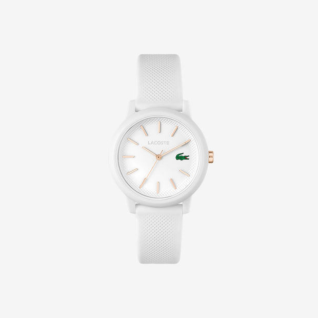 Women's Lacoste.12.12 White Silicone Strap Watch