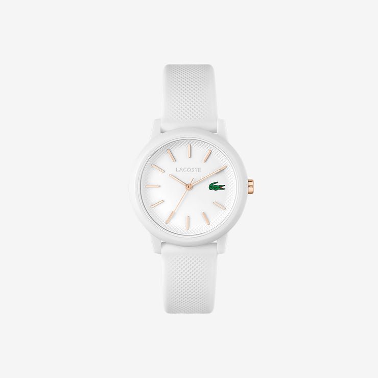 Women's Lacoste.12.12 White Silicone Strap Watch
