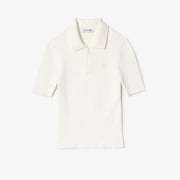 Women’s Lacoste Zipped Knit Polo Shirt