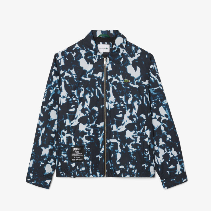 Print Motif Water-Repellent Windbreaker