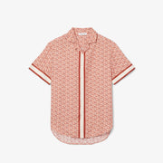 Oversized Monogram Print Shirt