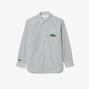 Relaxed Fit Shirt With Crocodile Badge