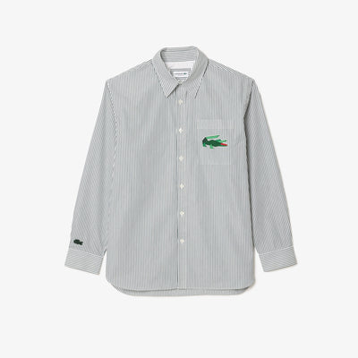 Relaxed Fit Shirt With Crocodile Badge