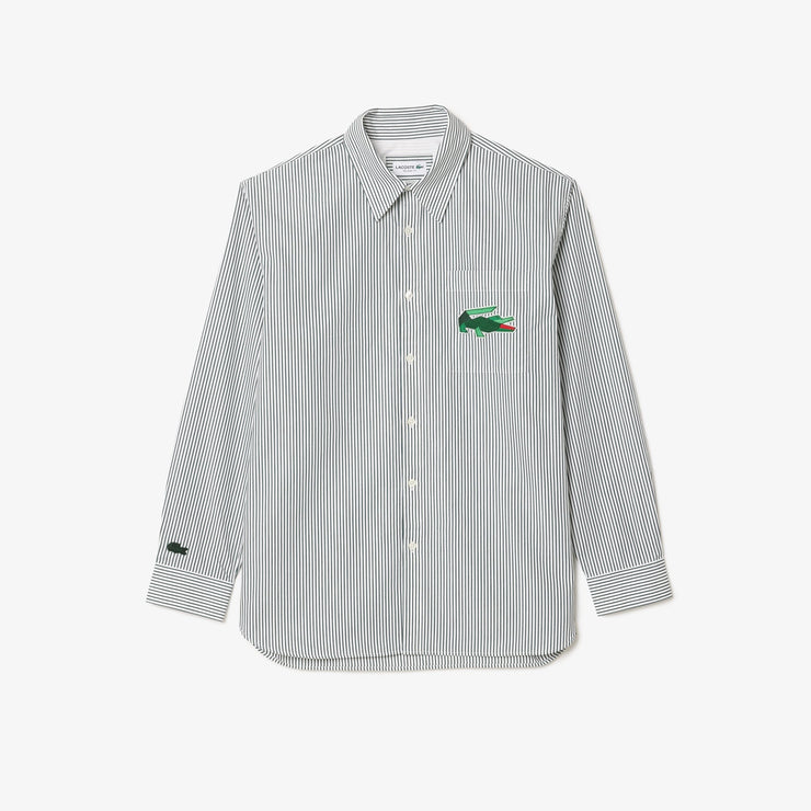 Relaxed Fit Shirt With Crocodile Badge