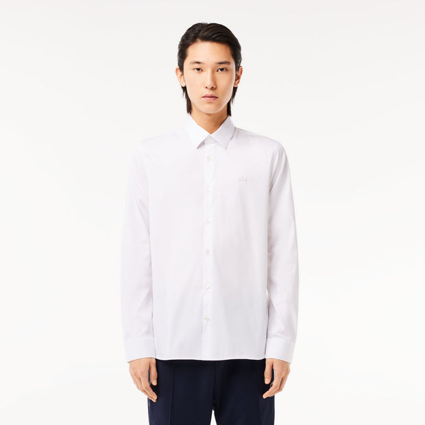 Slim Fit Stretch Poplin Shirt
