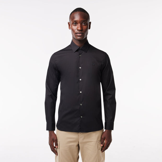 Slim Fit Stretch Poplin Shirt