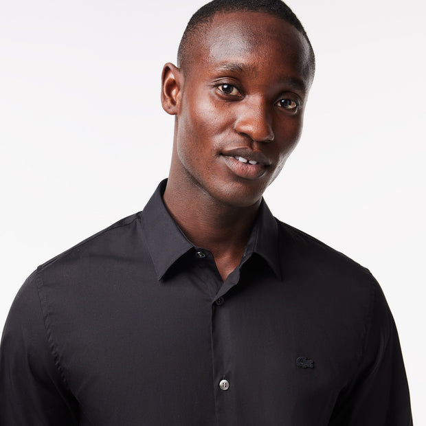 Slim Fit Stretch Poplin Shirt