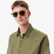 Slim Fit Stretch Poplin Shirt