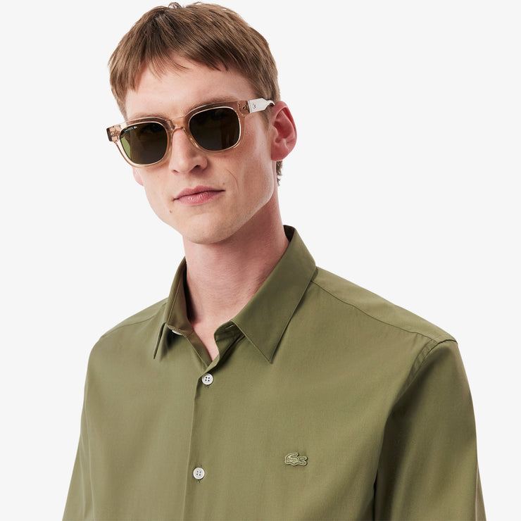 Slim Fit Stretch Poplin Shirt