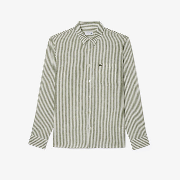 Regular Fit Striped Linen Shirt