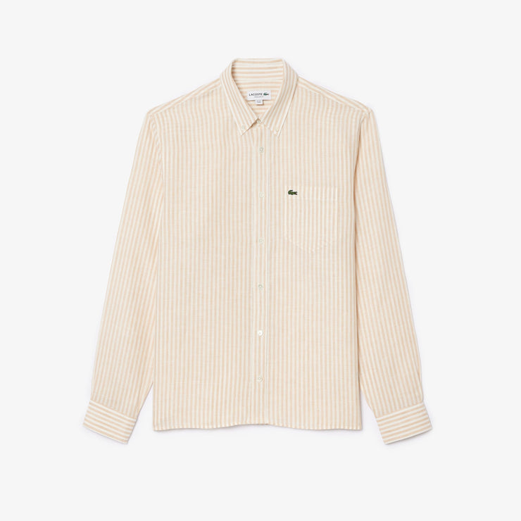 Regular Fit Striped Linen Shirt