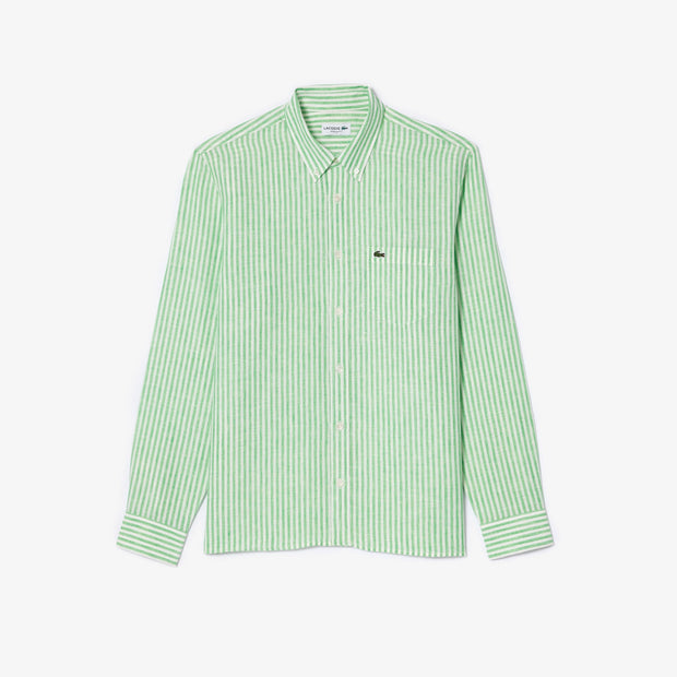Regular Fit Striped Linen Shirt