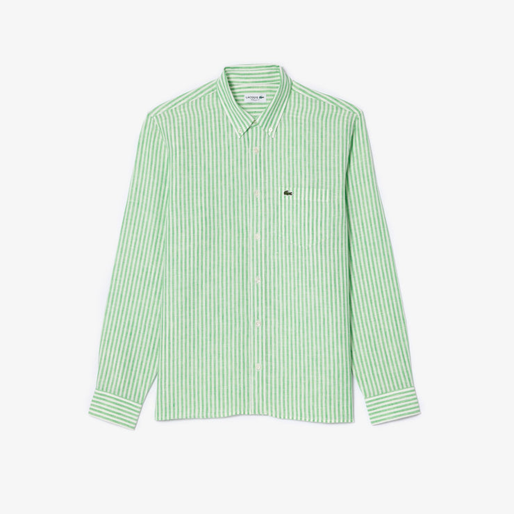 Regular Fit Striped Linen Shirt