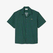 Short Sleeved Monogram Print Shirt