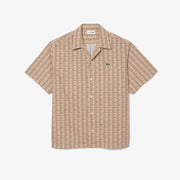 Short Sleeved Monogram Print Shirt