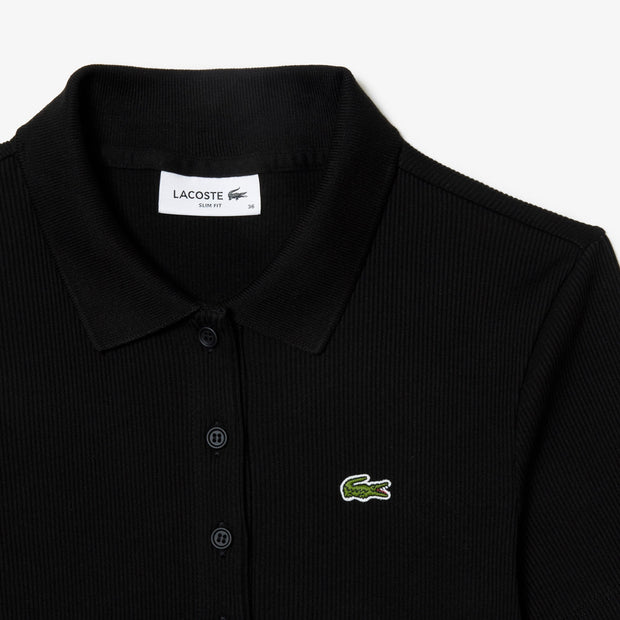 Slim Fit L.12.D Ribbed Cotton Polo Shirt