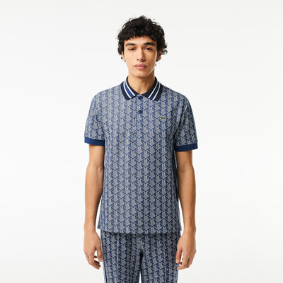 Classic Fit Monogram Jacquard Polo Shirt