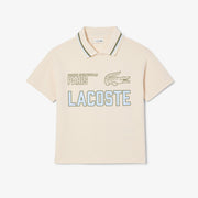 Printed Mesh Double Collar Polo Shirt