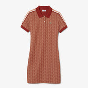 Slim Fit Monogram Jacquard Polo Dress
