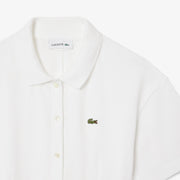 Flared Mini-Piqué Polo Dress
