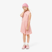 Sleeveless Stretch Piqué Polo Dress