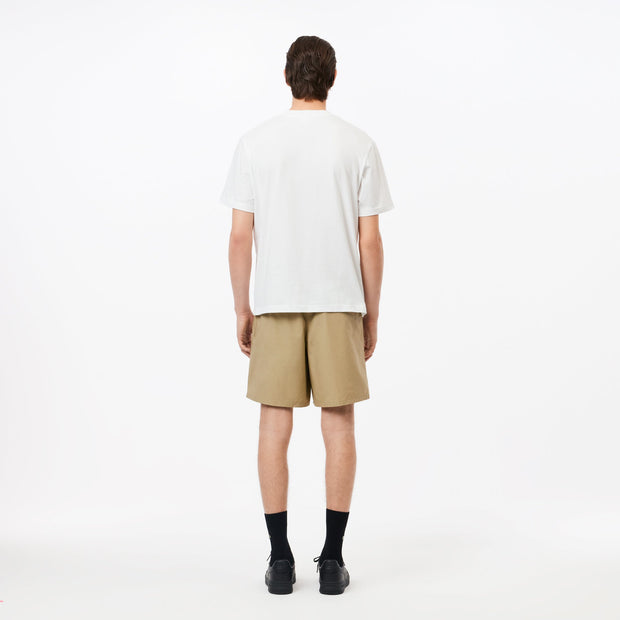 Relaxed Fit Cotton Poplin Elasticated Shorts