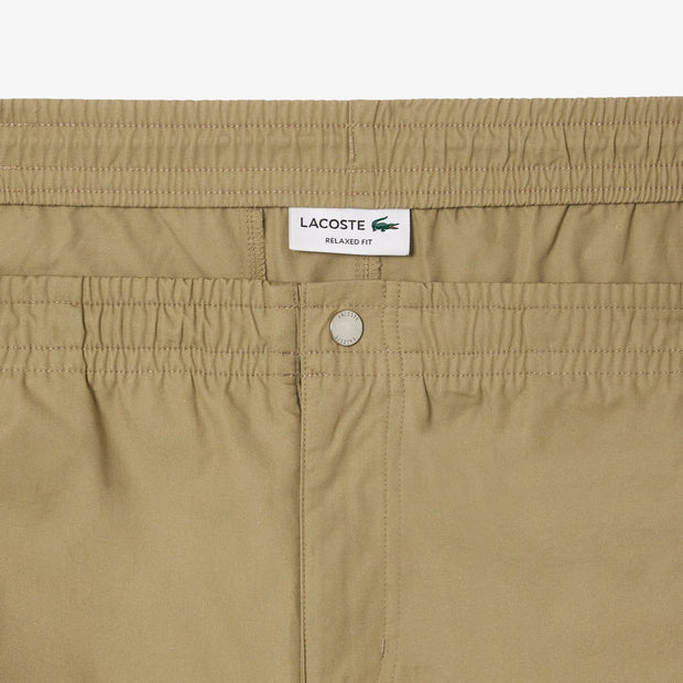 Relaxed Fit Cotton Poplin Elasticated Shorts