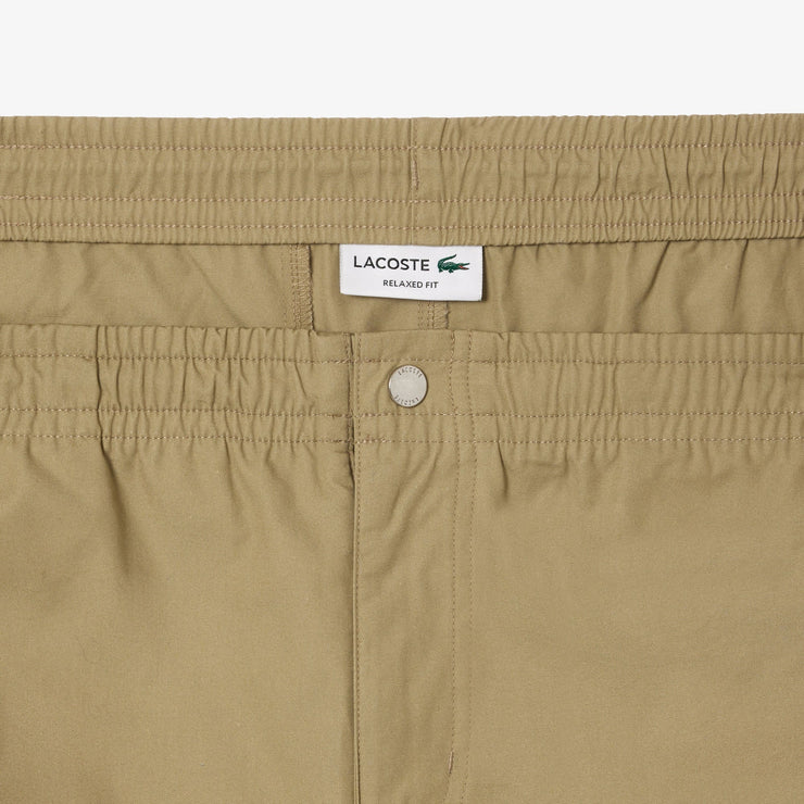Relaxed Fit Cotton Poplin Elasticated Shorts