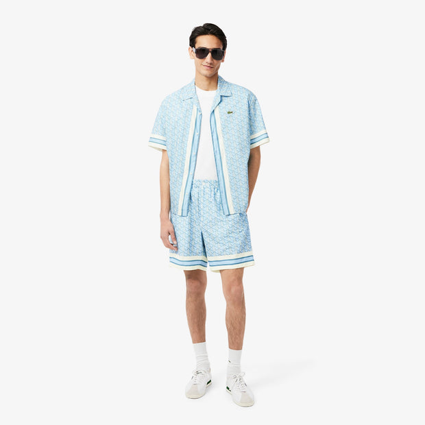 Lightweight Monogram Print Shorts