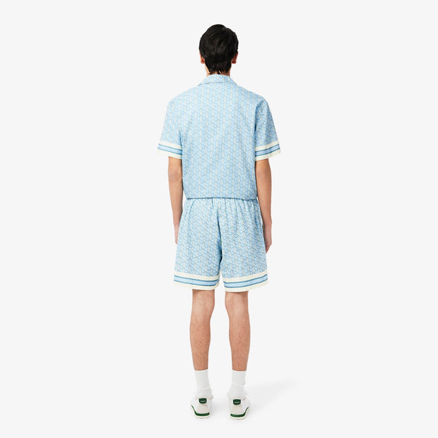 Lightweight Monogram Print Shorts