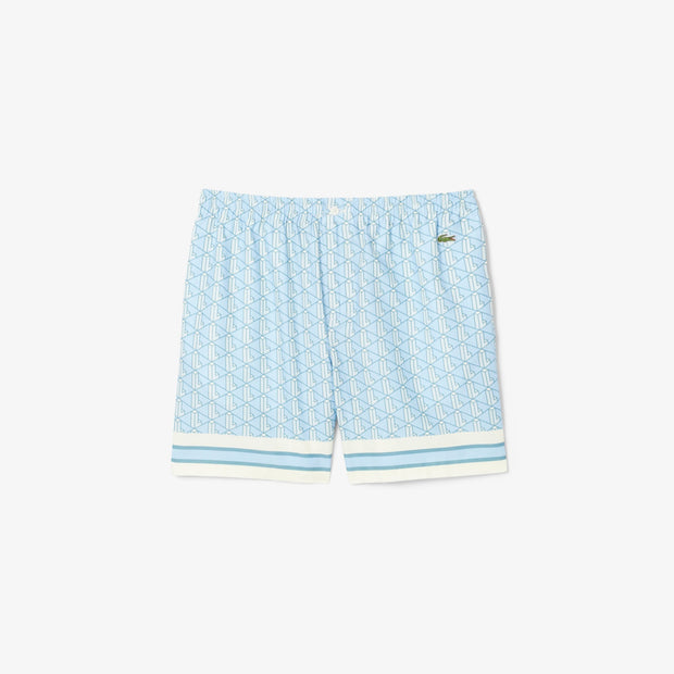 Lightweight Monogram Print Shorts