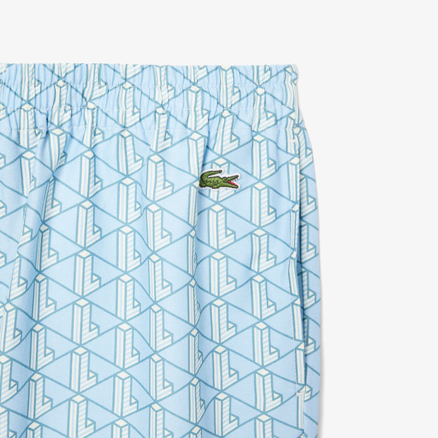 Lightweight Monogram Print Shorts