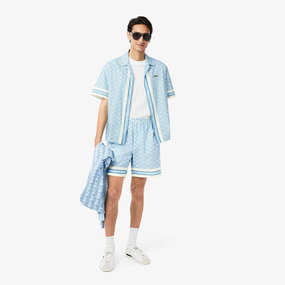 Lightweight Monogram Print Shorts