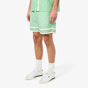 Lightweight Monogram Print Shorts