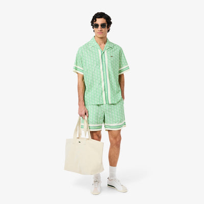 Lightweight Monogram Print Shorts