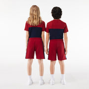 Kids’ Lacoste Colour-Stripe Organic Cotton Shorts