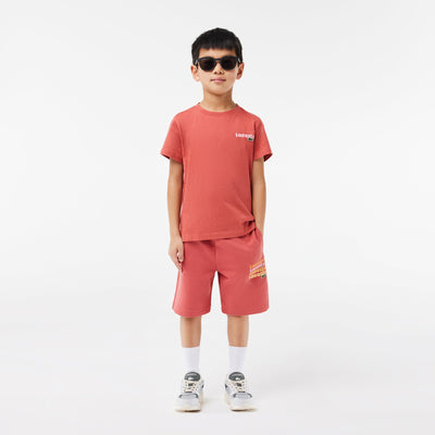 Lacoste Print Unbrushed Fleece Shorts