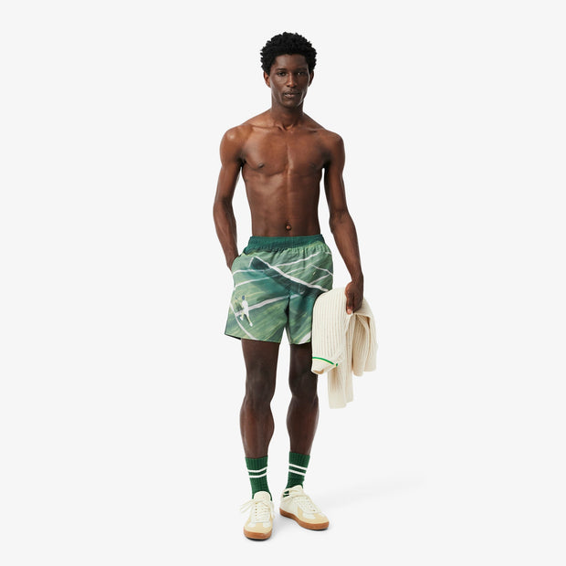 Mid Length Quick-Dry Swim Trunks