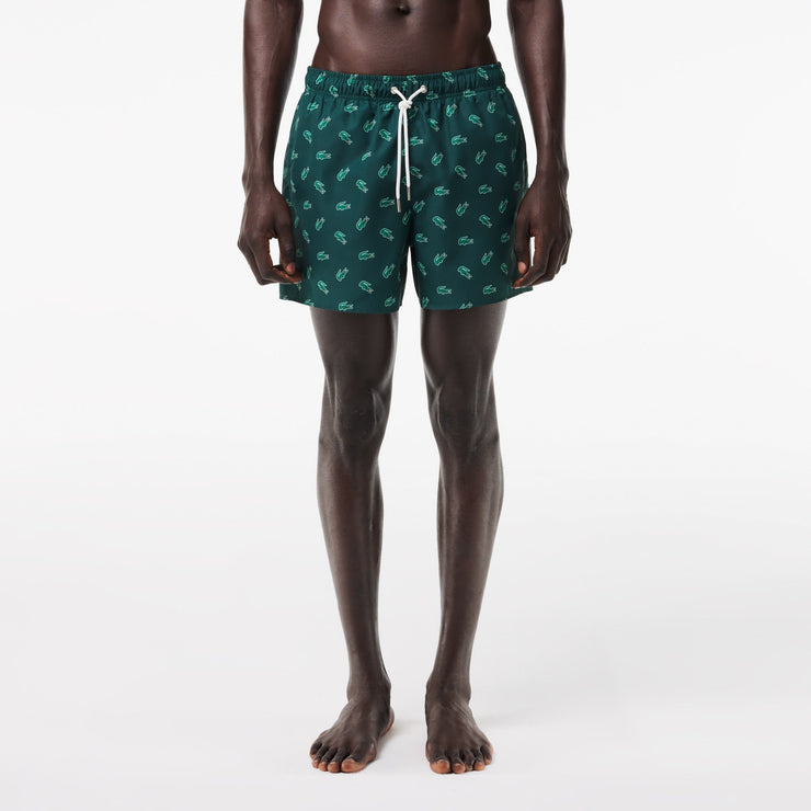 Crocodile Print Swim Trunks