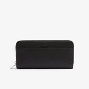 Unisex Chantaco Zipped Embossed Piqué Leather Large Wallet