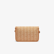 Heritage Monogram Jacquard Flap Close Shoulder Bag