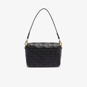 Maheki Embossed Leather Shoulder Bag