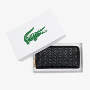 Maheki Zipped Embossed Leather Billfold