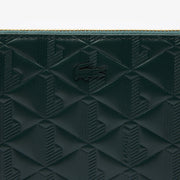 Maheki Zipped Embossed Leather Billfold