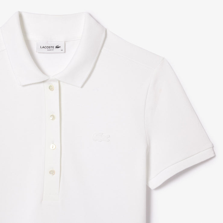 L.12.D Slim Fit Stretch Mini Piqué Polo Shirt