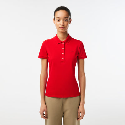 L.12.D Slim Fit Stretch Mini Piqué Polo Shirt