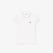 Scalloped Collar Mini Piqué Polo Shirt