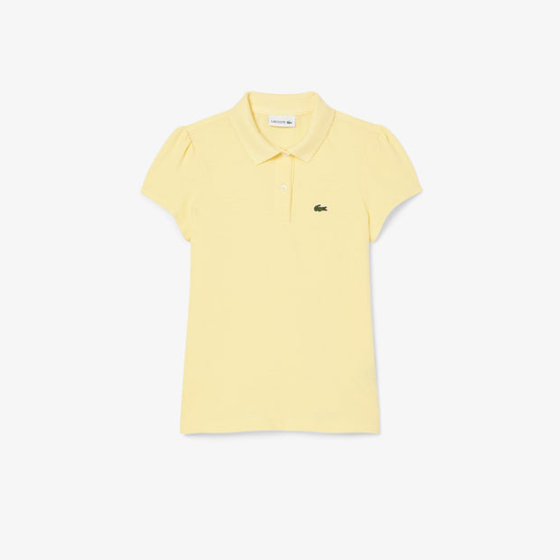 Scalloped Collar Mini Piqué Polo Shirt