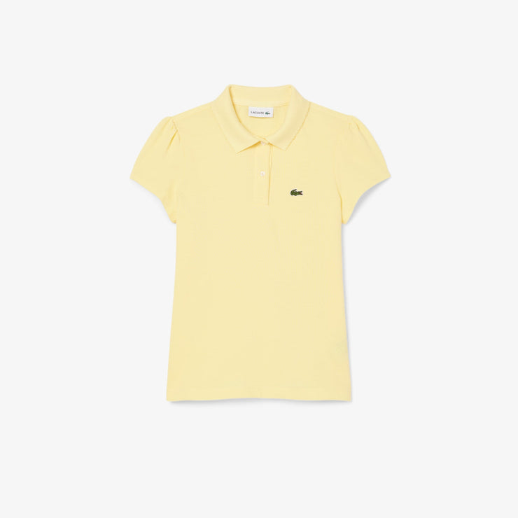 Scalloped Collar Mini Piqué Polo Shirt